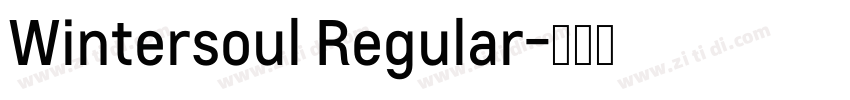 Wintersoul Regular字体转换